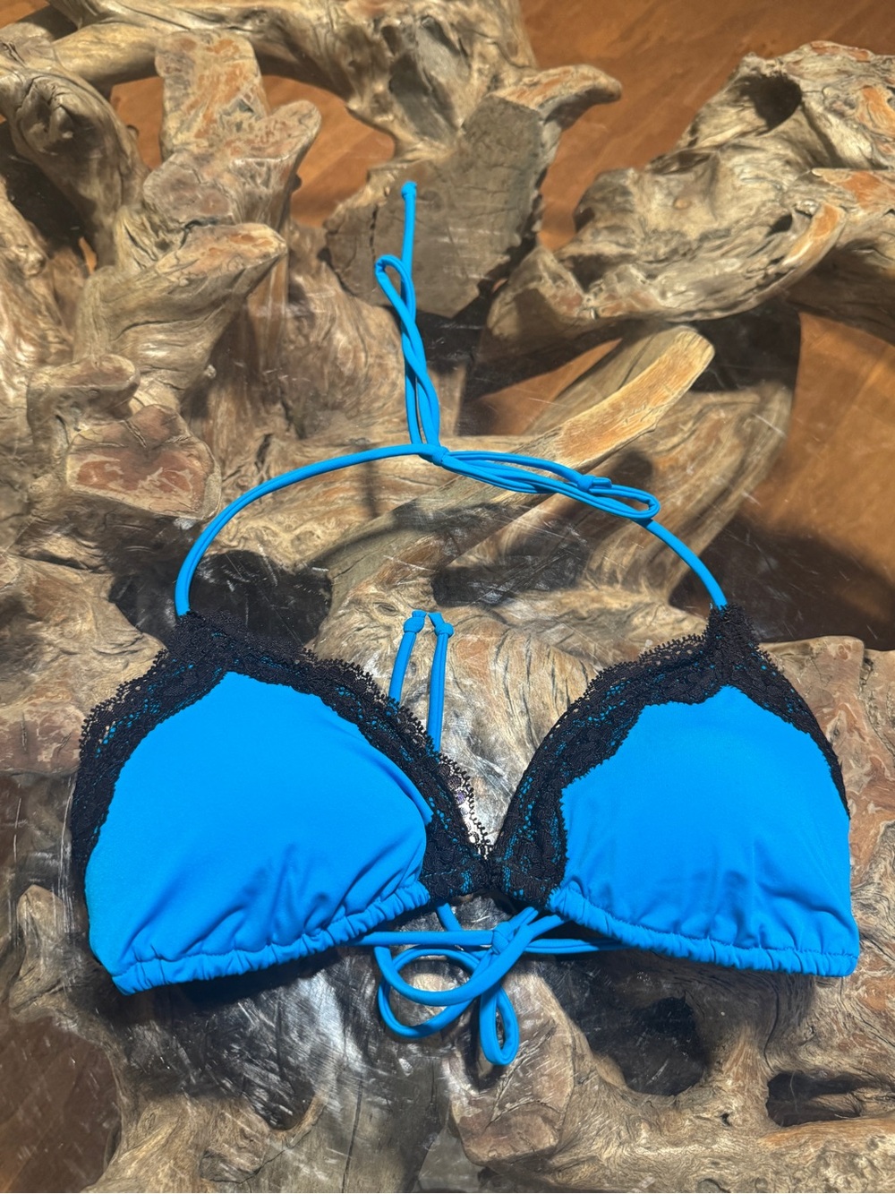 Sexy Lace Trim Bra Style bikini top